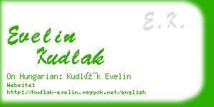 evelin kudlak business card